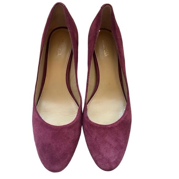 Michael Kors Plum color suede pumps 8.5 with 2" heels - Picture 2 of 6